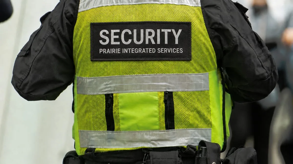 A Prairie Integrated Services officer on a scheduled patrol.
